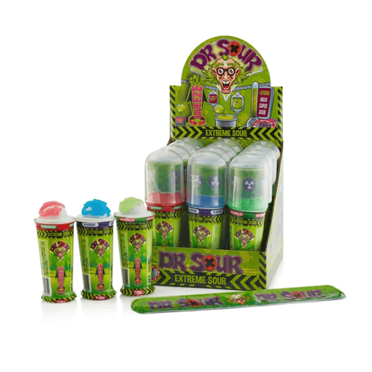 Dr. Sour Twist 'n Squeeze 12x25g - SuperEngros.no